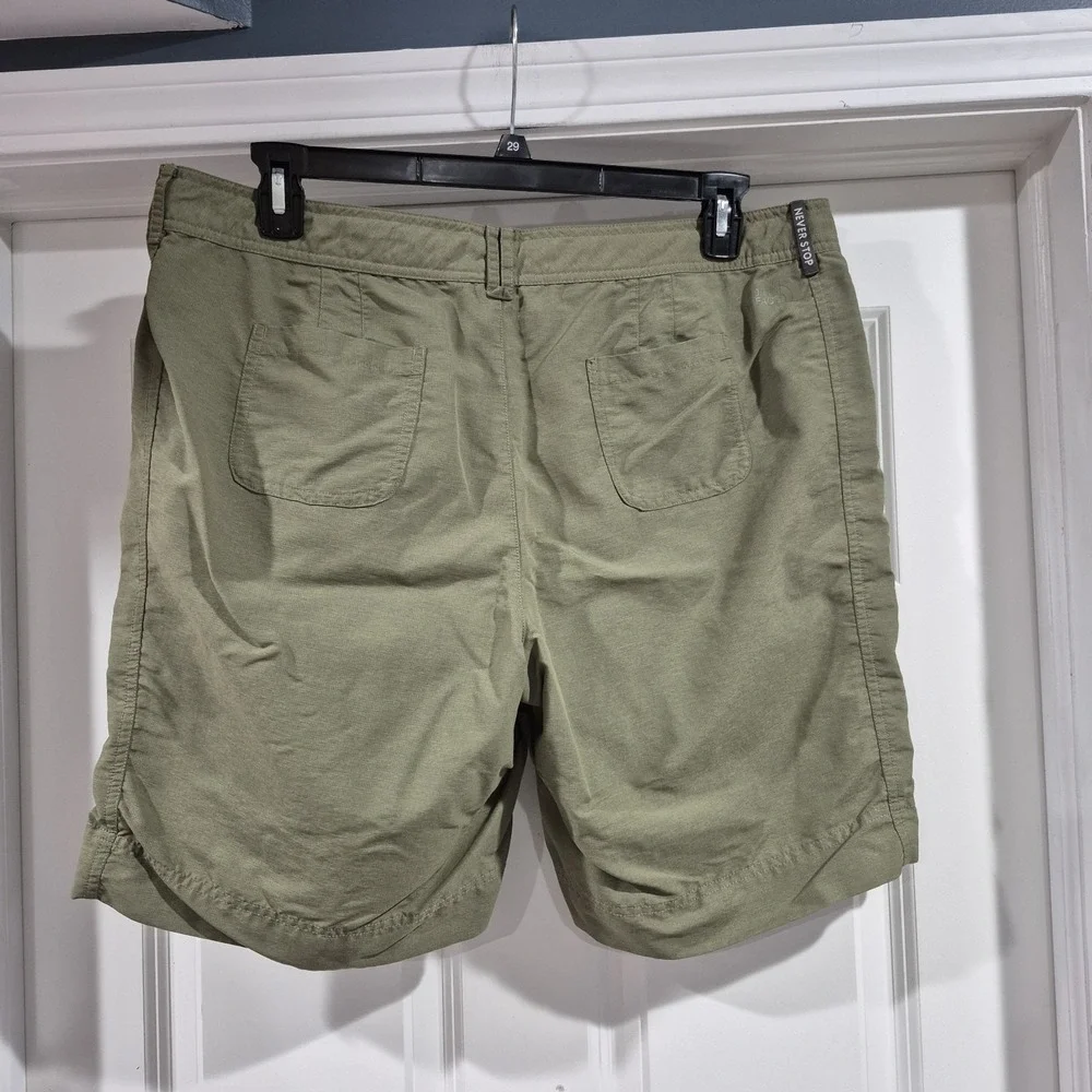 North Face Shorts Womens 16 Green‎ Horizon 2.0 Roll Up Hiking Nylon Lightweight